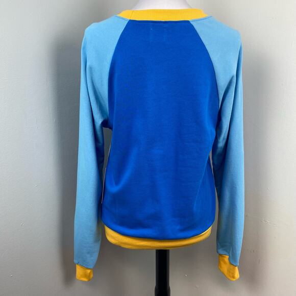 Warm Blue and Yellow Sweatshirt - Picture 7 of 11